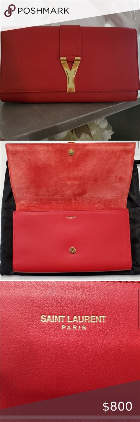 ysl red clutch replica|yves saint laurent clutch sale.